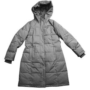 Sam Edelman Women's Down Long Puffer Coat, Black, Small